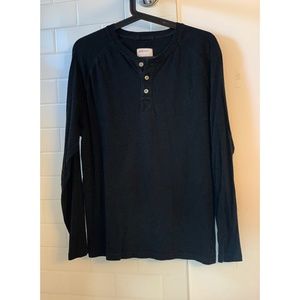 life after denim Black long sleeve shirt size L